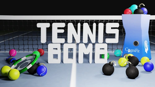 Tennis Bomb, a CogniFit brain game