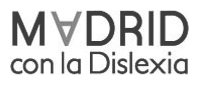Logotipo de Madrid con la Dislexia