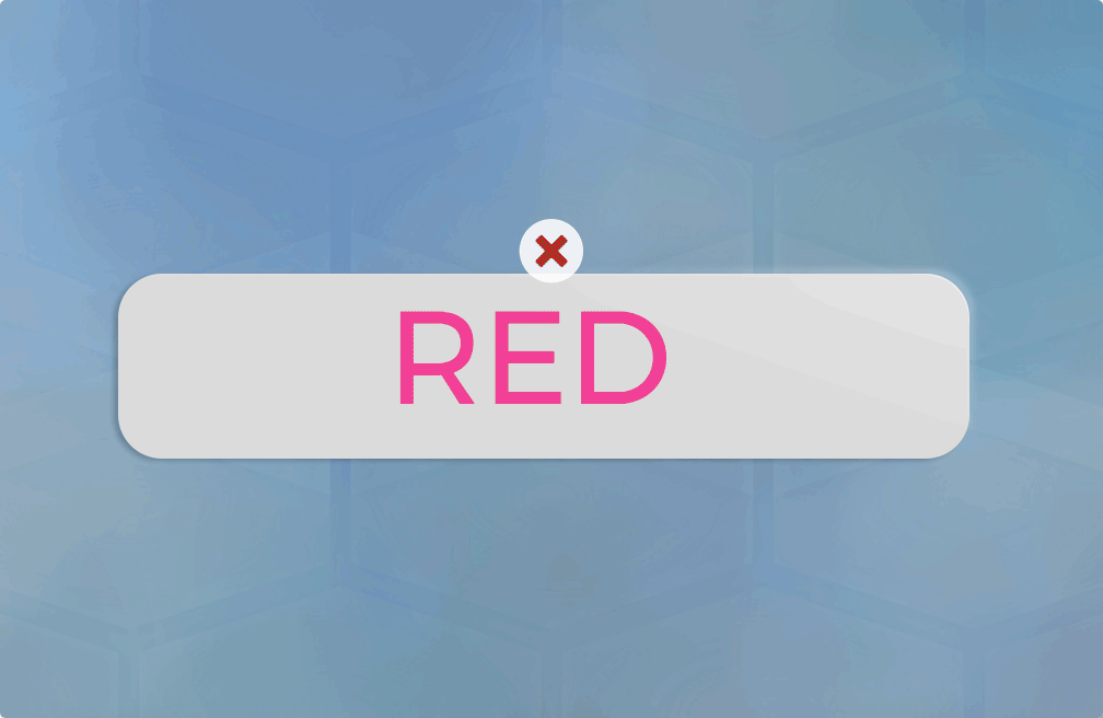 CAB-ADHD Stroop task: respond only when the colour word is printed in its own colour