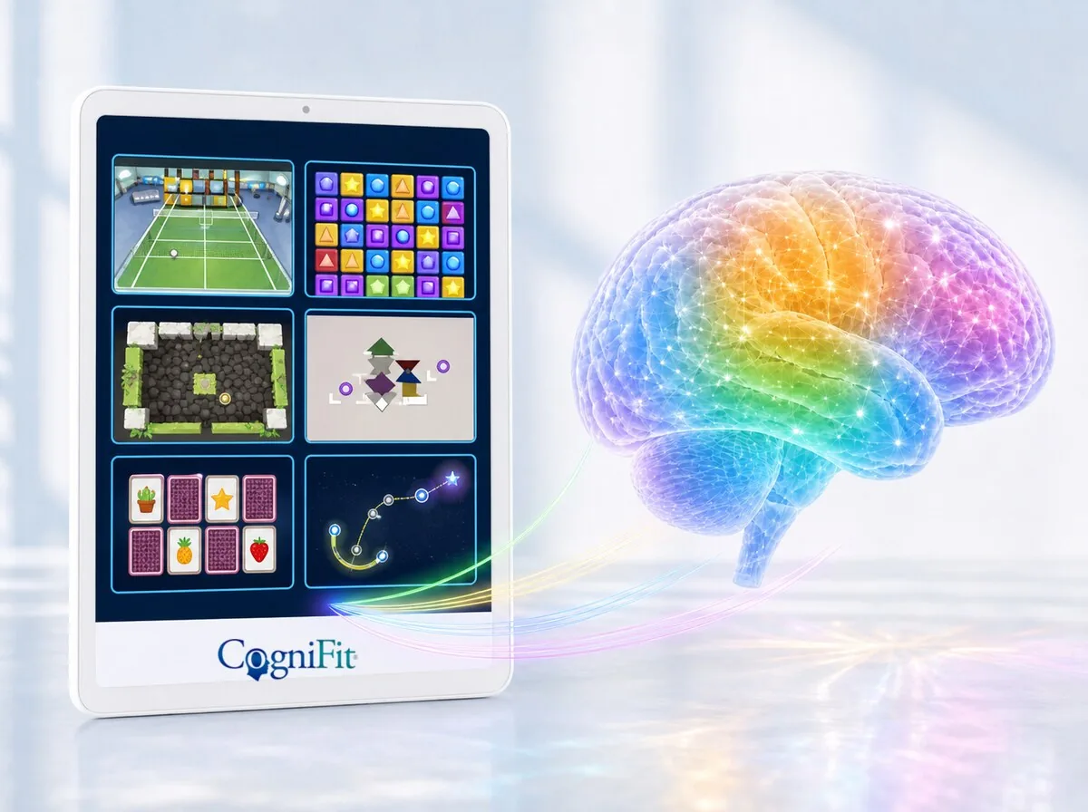 A selection of CogniFit's cognitive training activities.